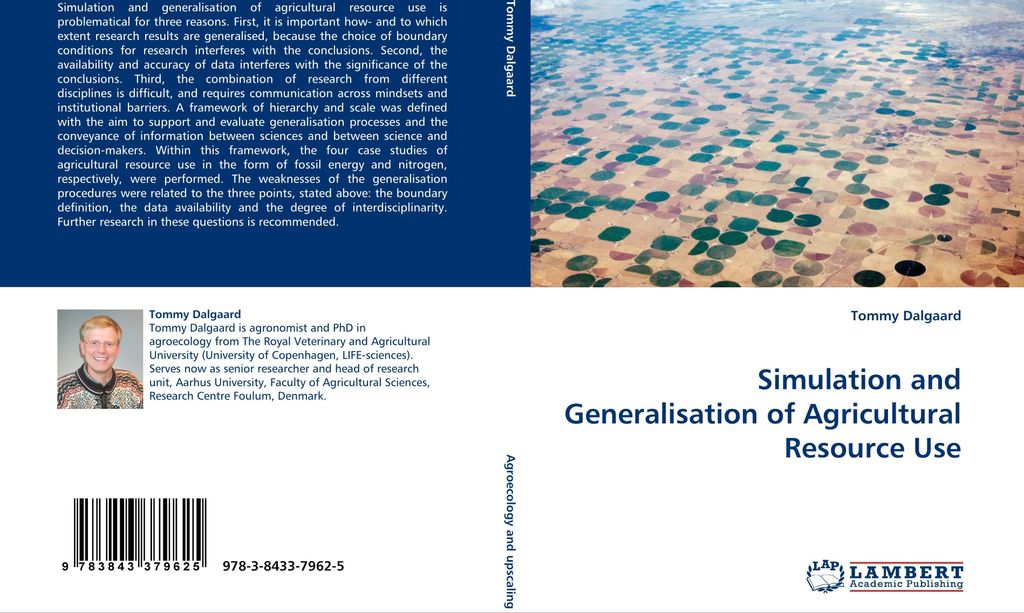 Simulation and Generalisation of Agricultural Resource Use