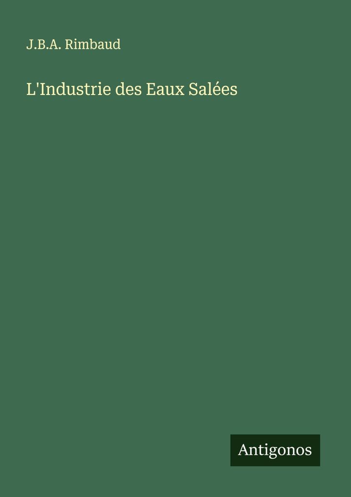 Die Salzwasserindustrie