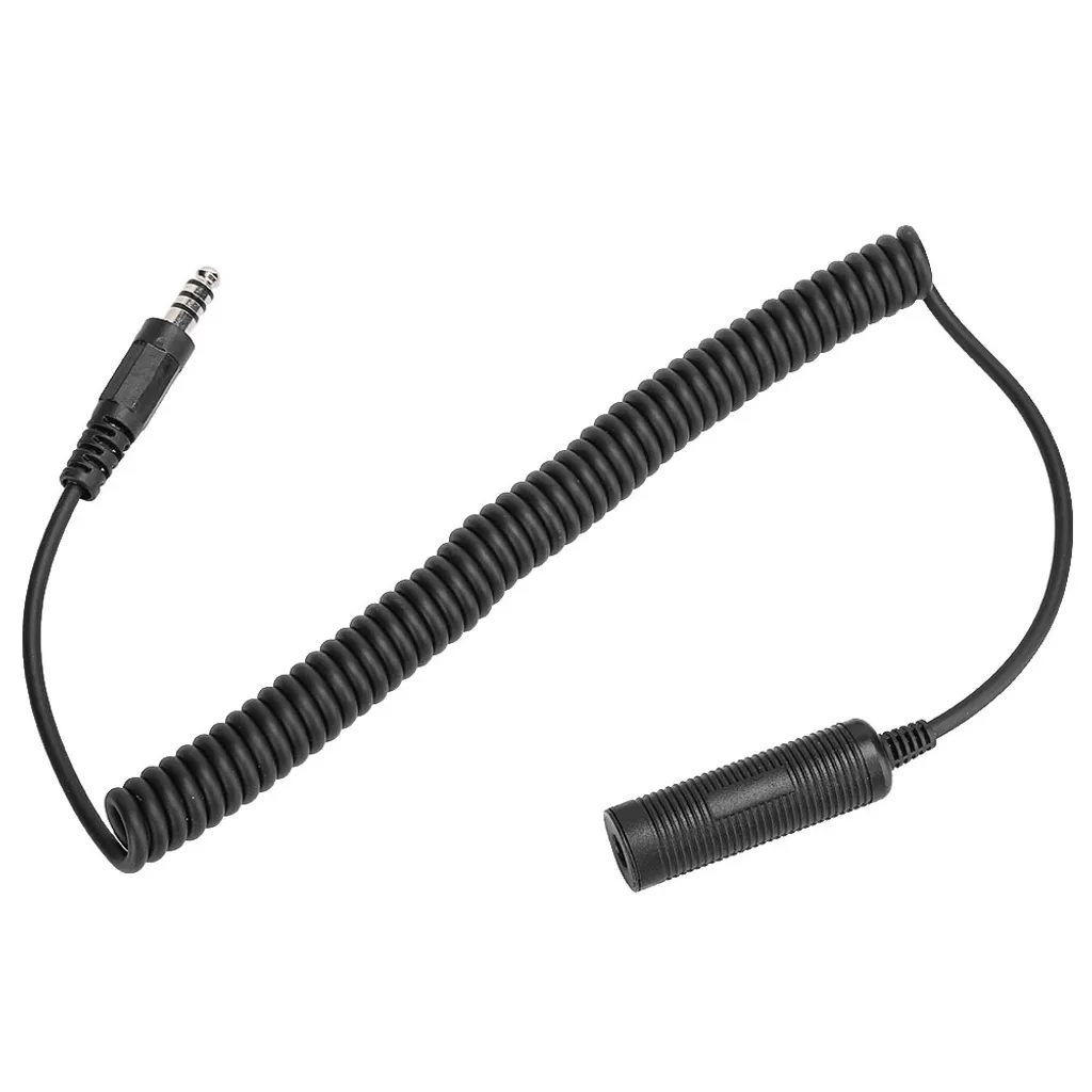 Câble d'Extension Audio pour Casque d'Hélicoptère avec Prise Militaire - 3