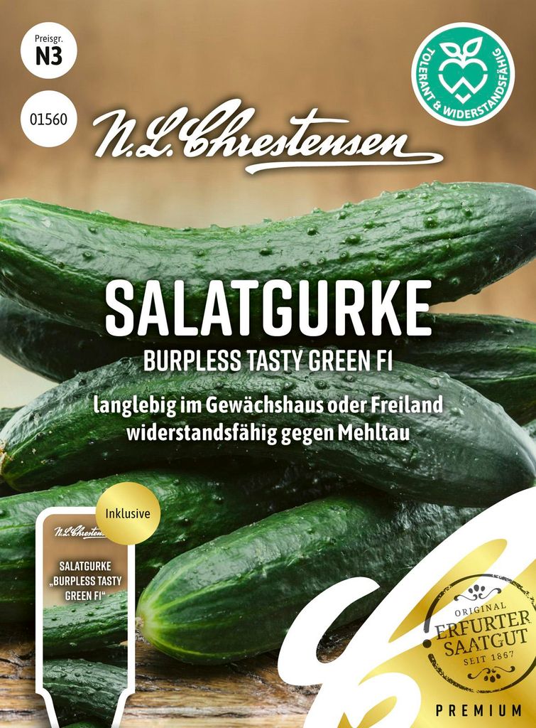 Artikelbild 1 von 'Salatgurke Burpless Tasty Green F1' aus der Kategorie Salatgurkensamen
