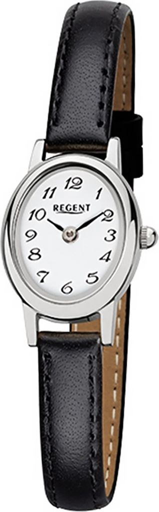 Regent Leder Damen Uhr F-976 Quarzuhr Armband schwarz D2URF976