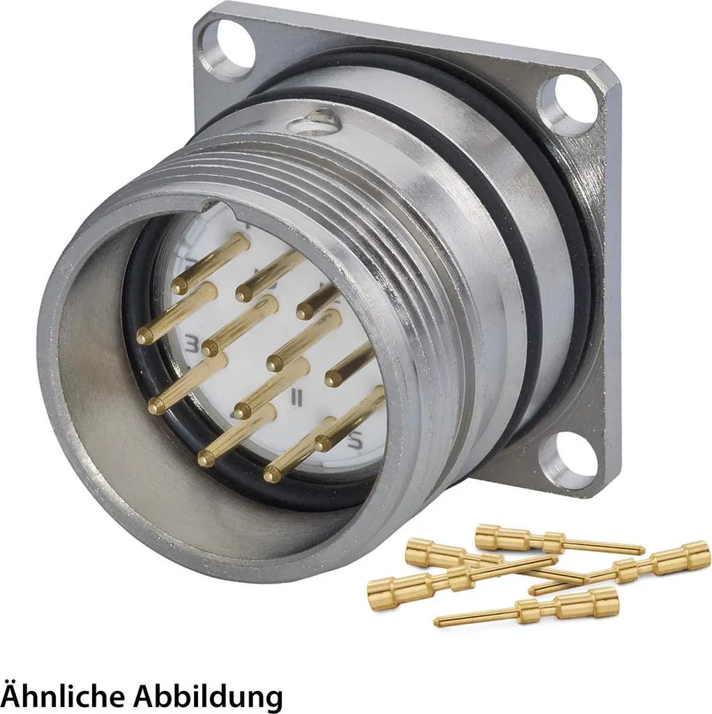 Connecteur M23 Hummel avec insert à sertir droit 11+PE pôles mâle
