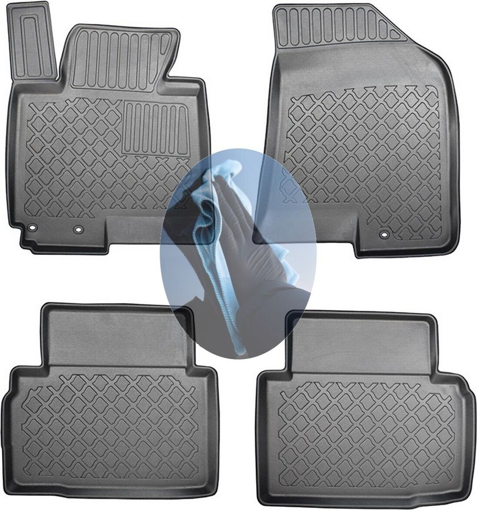 Z518156 TPE-Gummifußmatten kompatibel mit Hyundai ix35 Steilheck Geländewagen SUV 5-türer 2009-2015