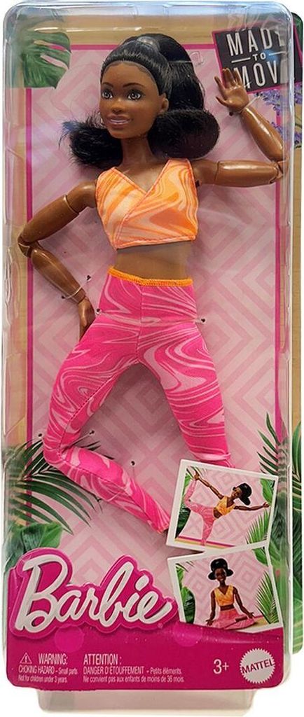 Mattel HRH28 - Barbie - Made to Move - Barbie mit Gelenken Produktbild 