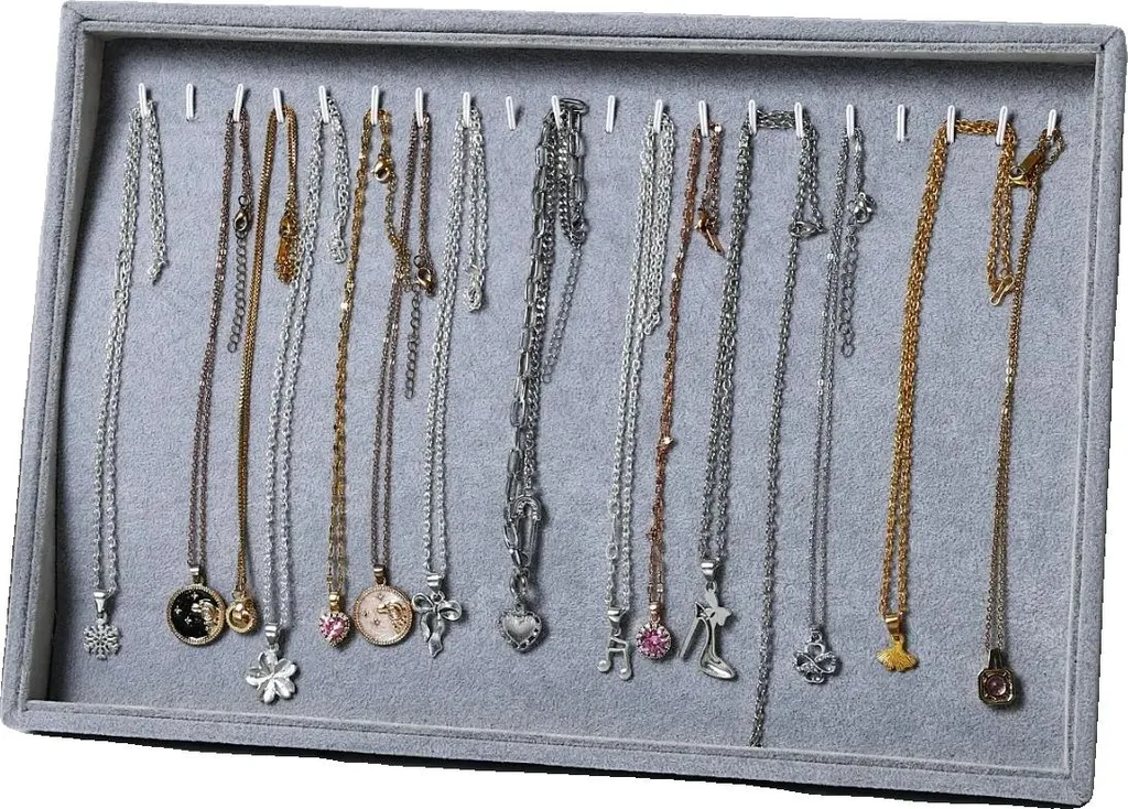 Portagioie in Velluto per Collane - Organizer Portatile da Viaggio