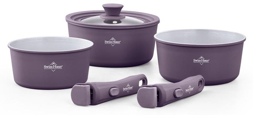 Set di pentole e padelle Swiss Haus, 6 pezzi, con Immagine del prodotto 