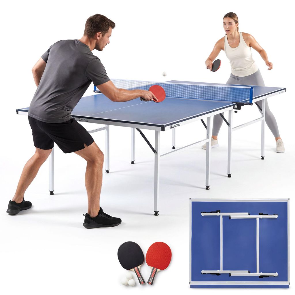 HyperMotion opklapbare tafeltennistafel, 274x152,5x76 cm – Productafbeelding 