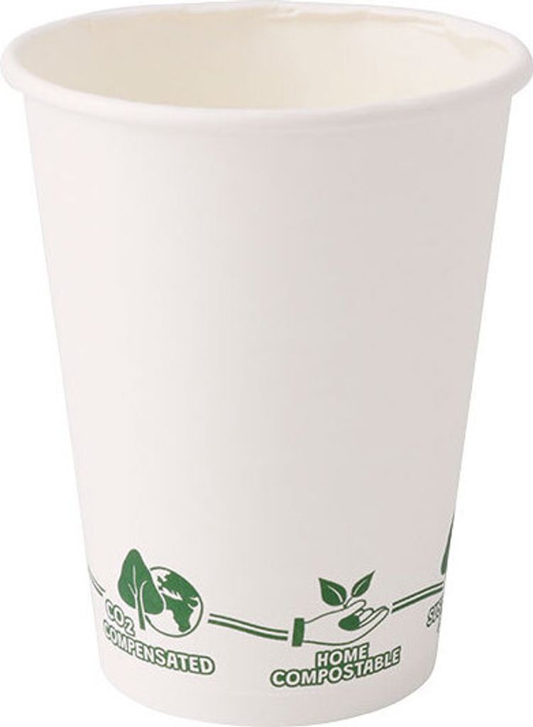 Pappbecher 300ml 12 oz Einwegbecher für Kaffee To Go 50 Stk