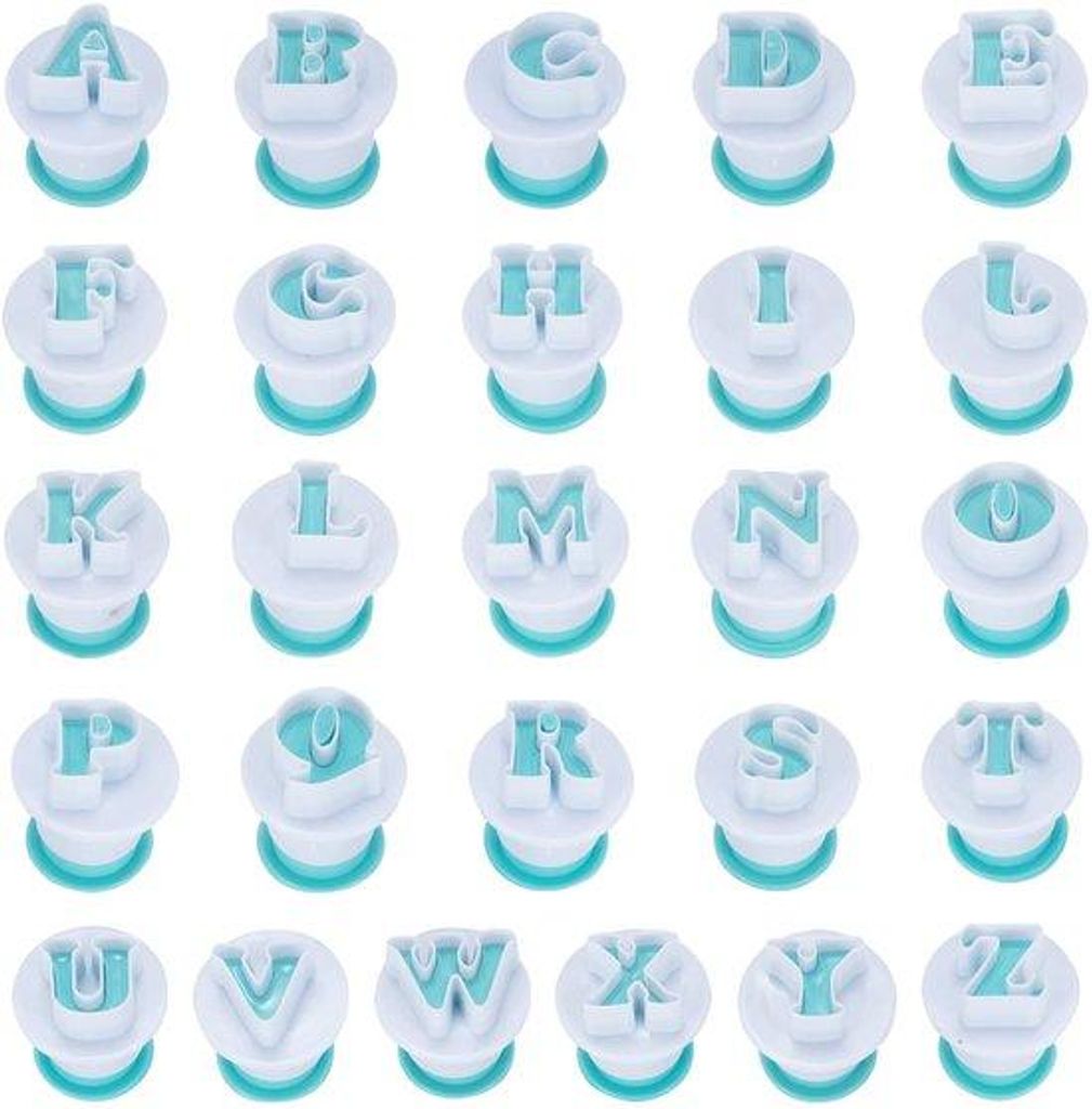 Koekjesvormpjes Set 26 Stück Alphabett Fondant Ausstecher