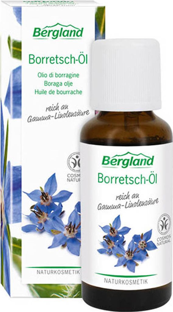 Borretsch-Öl ist eine der reichsten Quellen an Gamma-Linolensäure. Auf der Haut zeigt das Öl eine regenerierende Wirkung. Es verleiht trockener ...