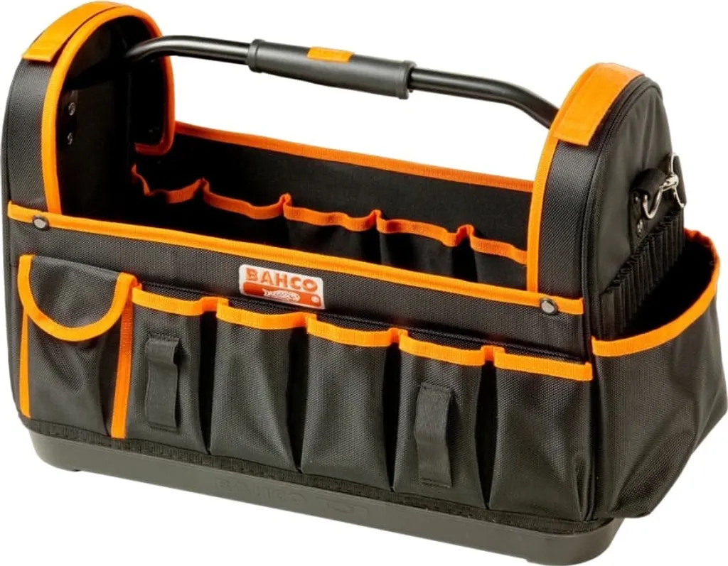 BAHCO Sacoche outils ouverte 47cm avec fond rigide et poignée métal