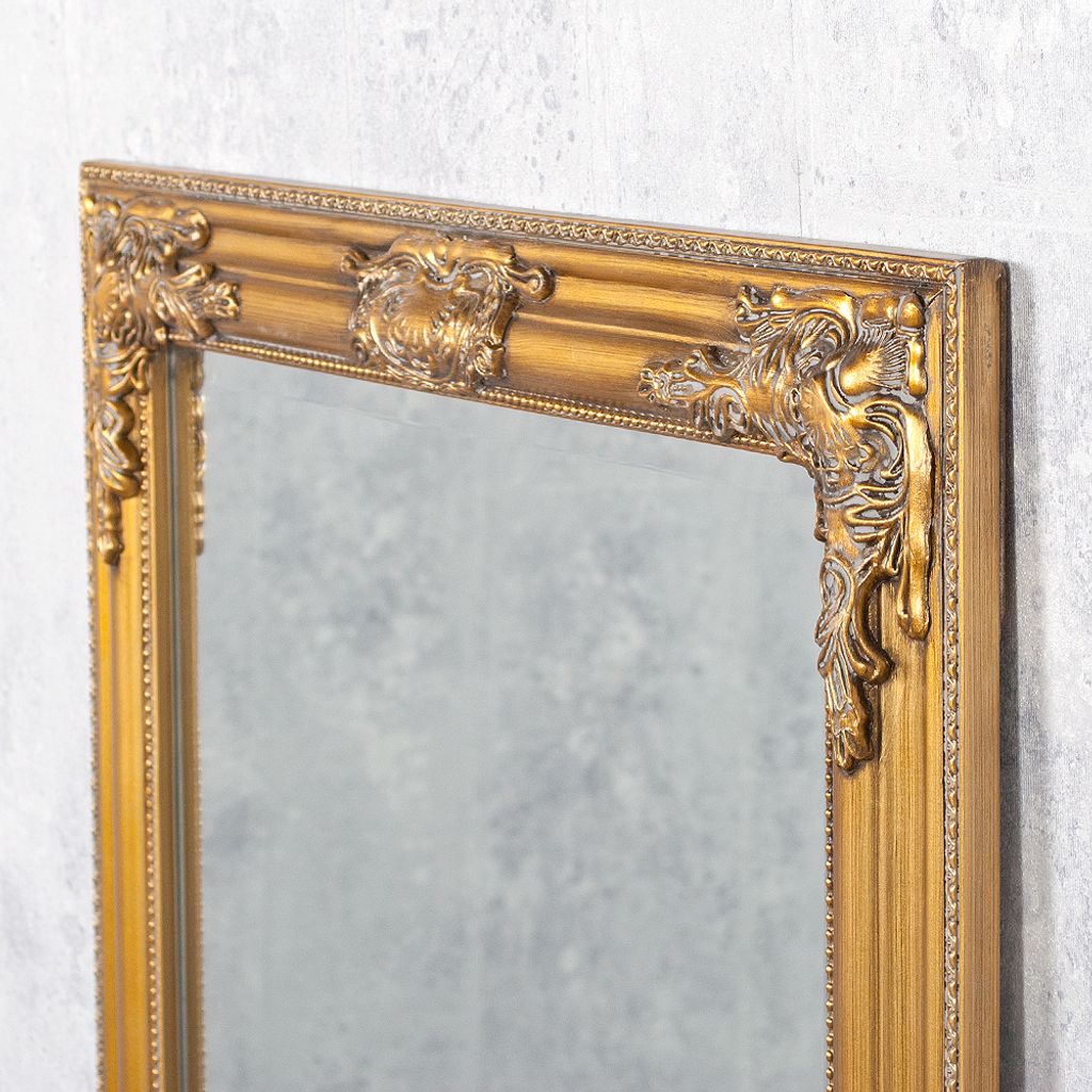 Eleganter Barock Spiegel BESSA 180x60cm gold-antik Produktbild 5
