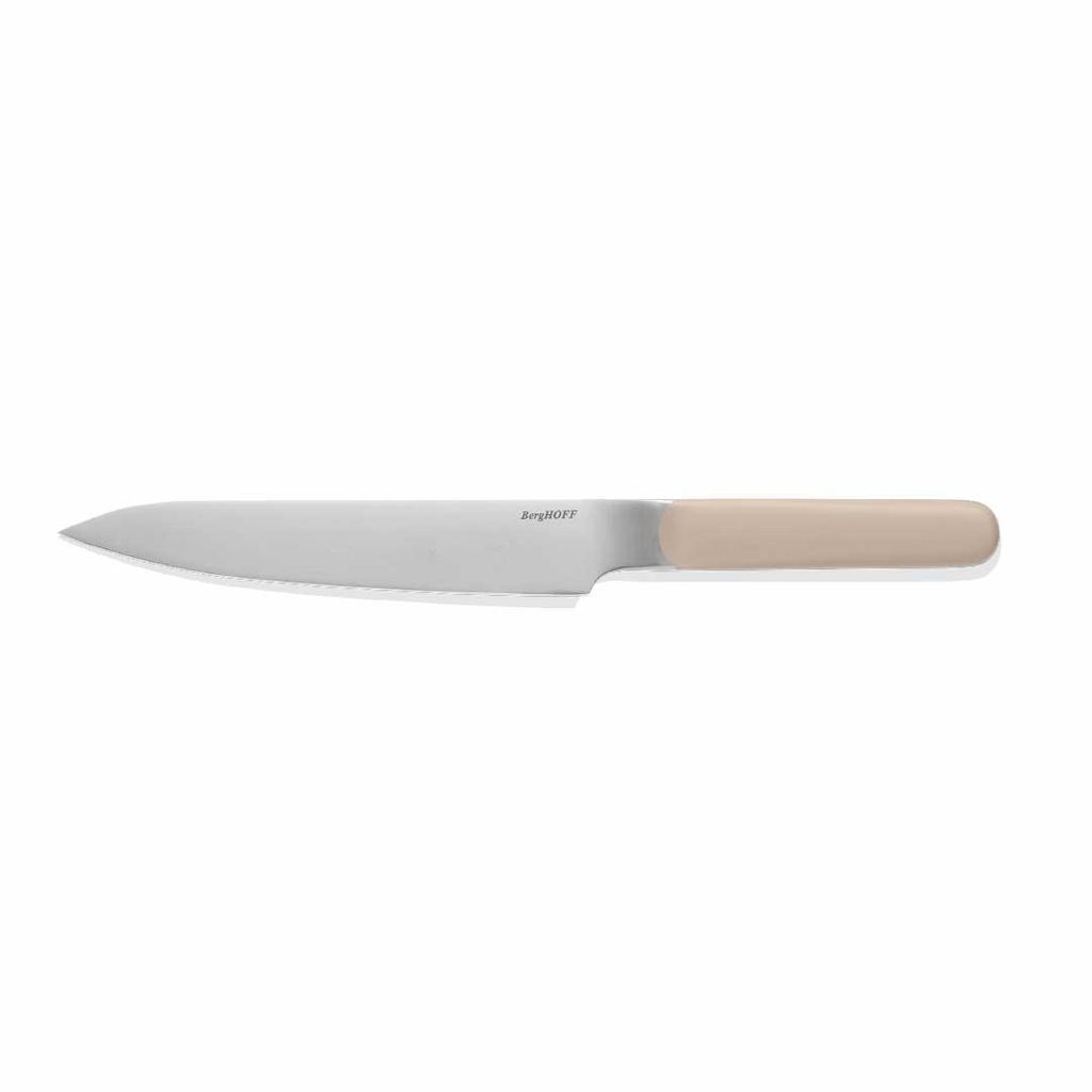 BergHOFF Home Elements Fleischmesser 19 cm, Edelstahlklinge, schmaler Schliff, ergonomischer Griff, Sand