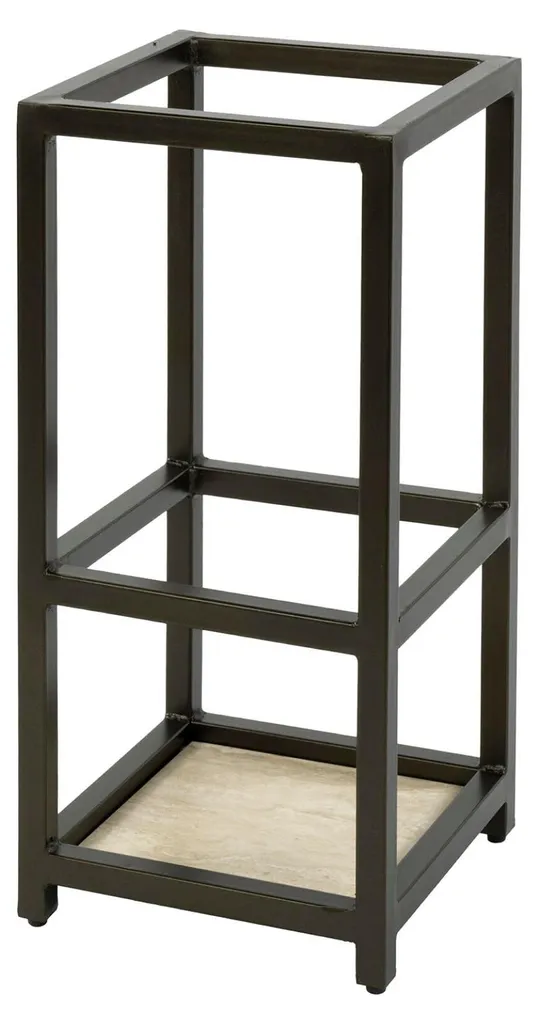 Grand Porte-parapluie Cylindrique Marron et Bronze pour Entrée Maison