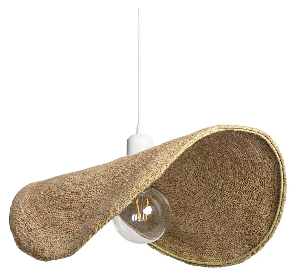 Luminaire Suspension en Sisal Tressé Style Boho 170x50 cm Abruzzo