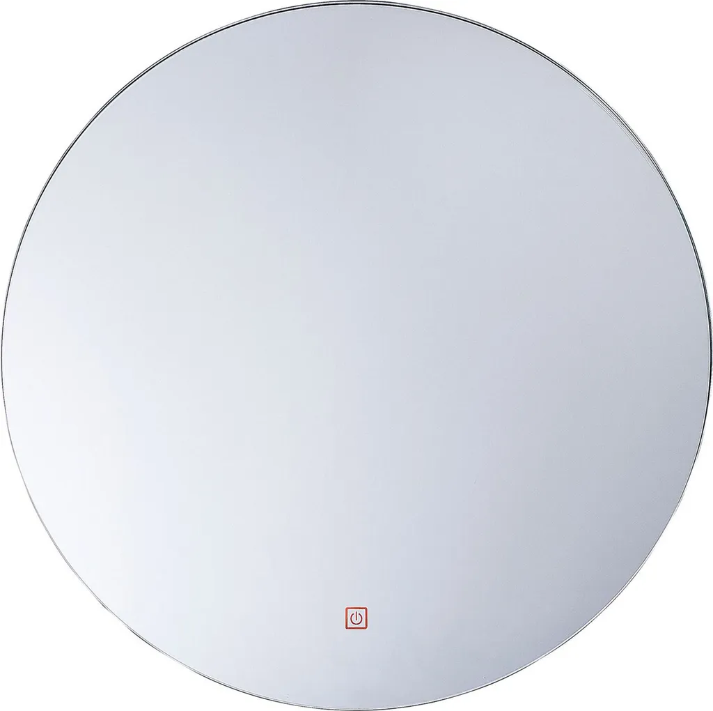 Miroir de salle de bain rond LED 60 cm avec capteur tactile moderne