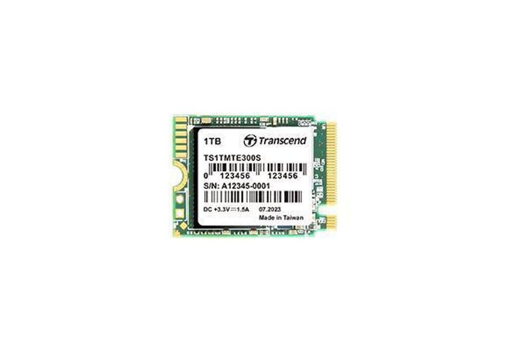 A close-up shot of a single M.2 SSD on a white background.