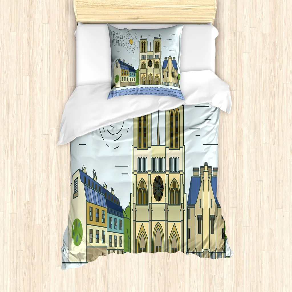 Sacco Piumino Anallergico 135x200 Notre Dame ABAKUHAUS 100% Microfibra
