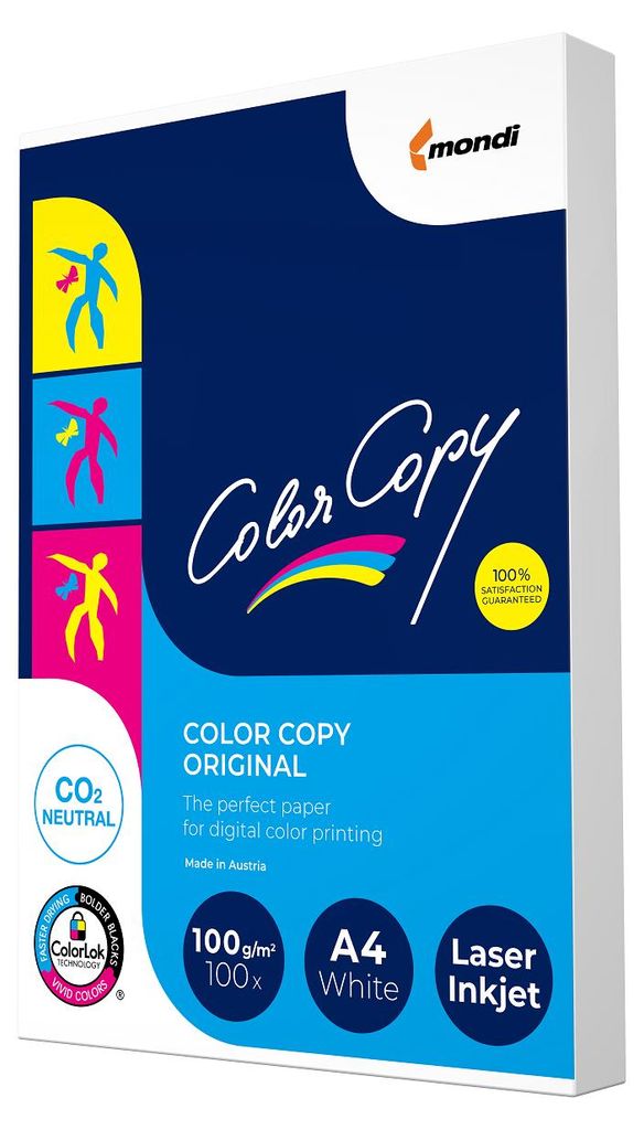 Mondi Color Copy KLEINPACK Laserpapier 100g/m² DIN-A4 - 100 Produktbild 