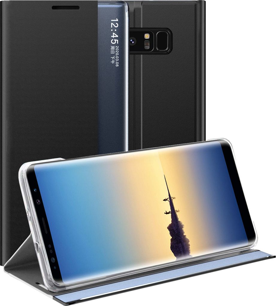 Galaxy Note 8 Hülle, LaimTop Slim Flip Leder Smart View Produktbild 