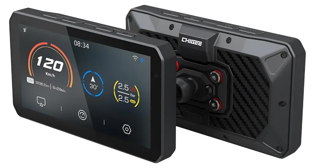 CHIGEE AIO-5 Play Motorrad Multimediasystem CarPlay et Android Auto
