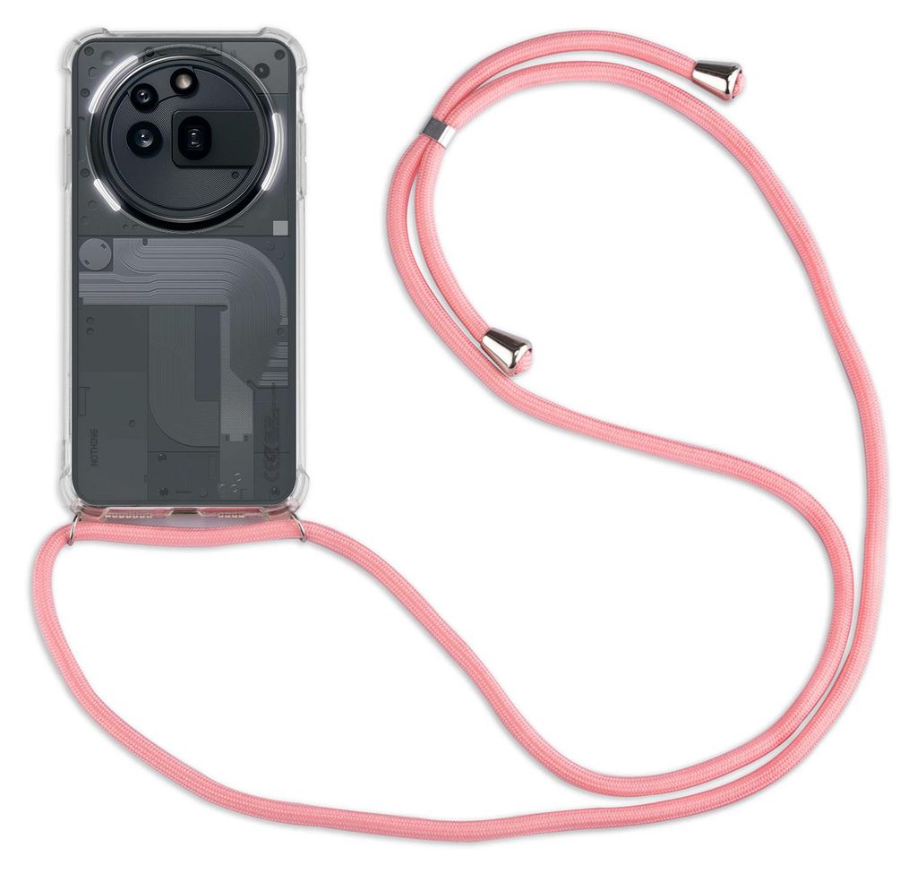 Handykette für Nothing Phone (3A) Pro Handyhülle mit Band Hülle Kordel in Rosa