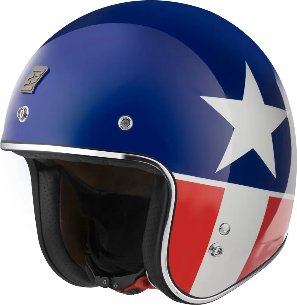 Casque Moto Jet Bogotto V541 Vegas USA XS - Protection Rétro Compacte