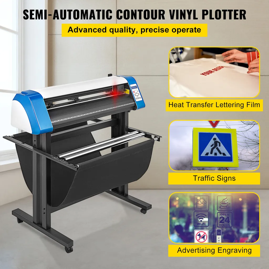 Machine à Découper le Vinyle 87 cm VEVOR avec Logiciel Signmaster Intégré