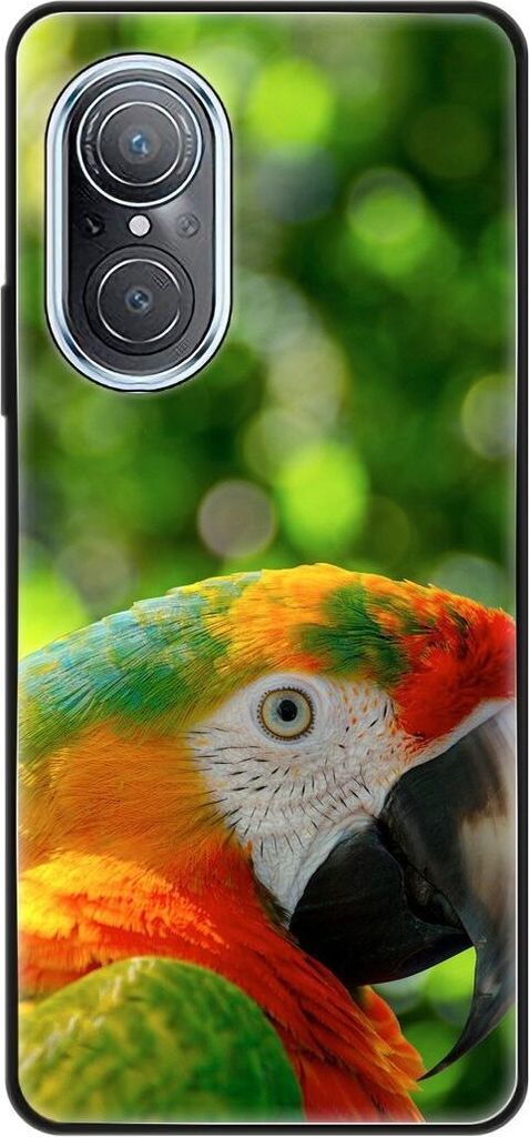 König Design Hülle kompatibel mit Huawei nova 9 SE Kunststoff Soft Handyhülle - Handy Case Papagei
