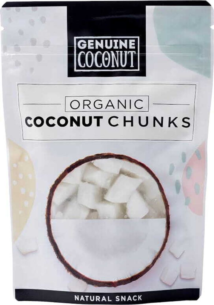 KOKOSNUSSSTÜCKE FRISCHE GLUTENFREI  100 g - GENUINE COCONUT Produktbild 