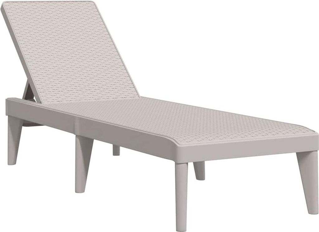 vidaXL Sonnenliege Cappuccino-Braun 186x60x29 cm PP