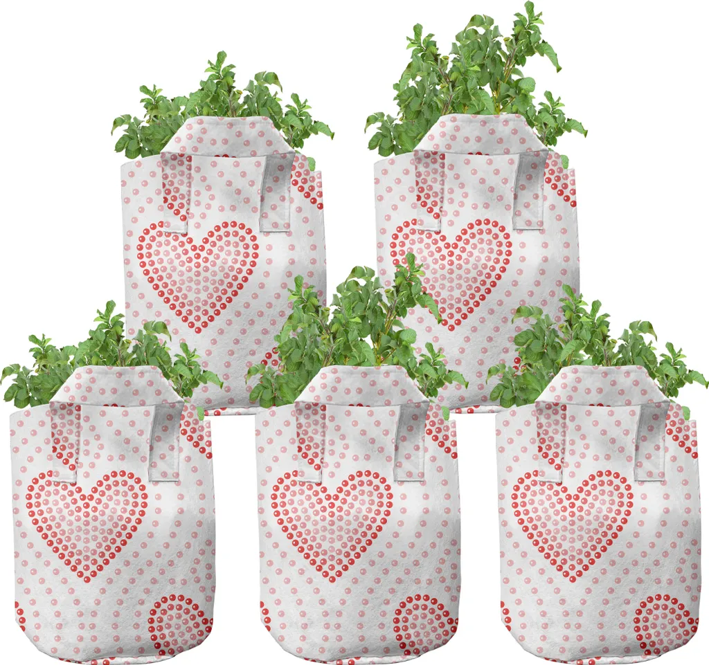 Sac de plantation en tissu avec poignées 7 gallons pack de 5 pièces