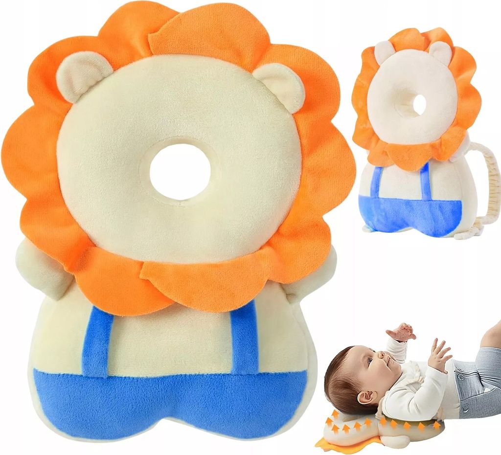 Baby Kopfschutz Rucksack, Baby Head Schutzpolster Atmungsaktive Sicherheitskissen, für Kleinkinder Krabbeln und Laufen Lernen(4-24 Monate)