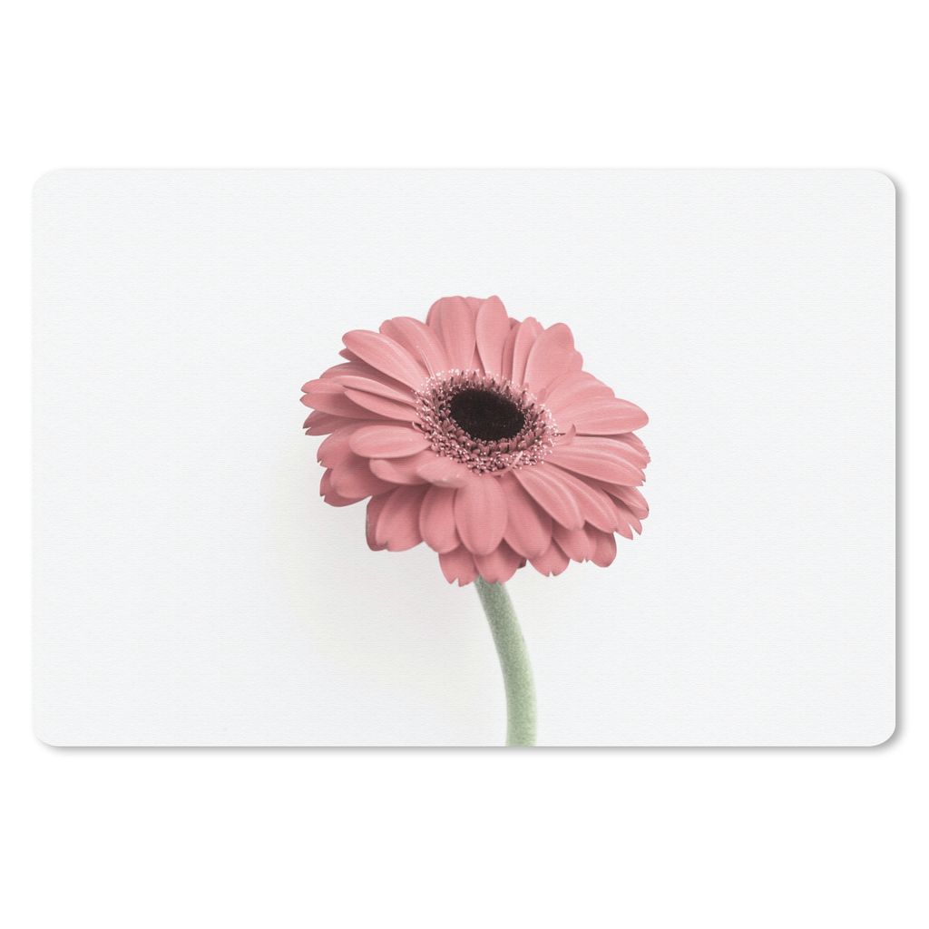 MuchoWow Mauspad Mousepad Blumen - Rosa - Natur - Weiß - Pflanze 27x18 cm - Mousepads - Maus Mat - Pad - Mausunterlage - Büroartikel - Desk Matten