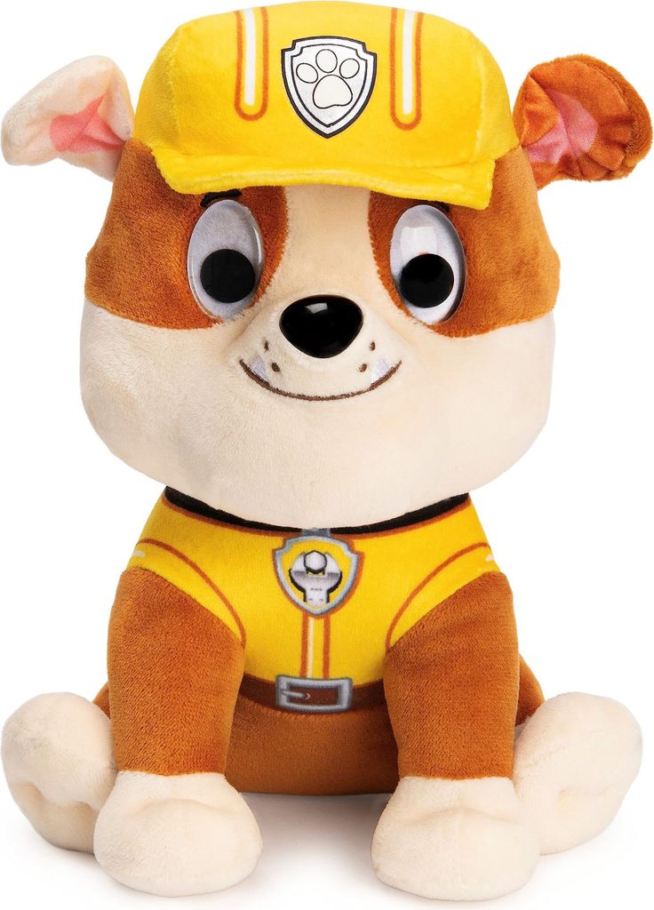Spin Master 48321 - Peluche Paw Patrol Rubble, 23 cm Immagine del prodotto 
