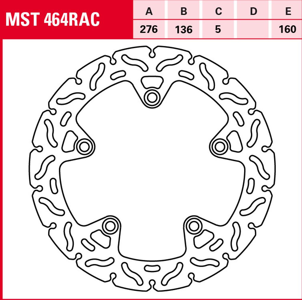 TRW Bremsscheibe Sportiv starr MST464RAC R1200GS Adventure 1G12