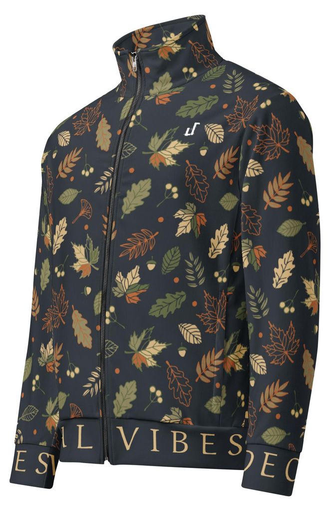 DECALVIBES Damen Trainingsjacke mit Zipper Ultimate Autumn Leaves - S