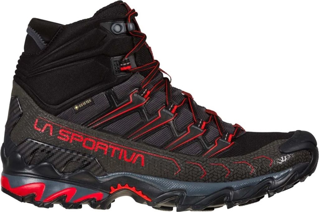 La Sportiva Ultra Raptor II Mid GTX Herren Black/Goji 45