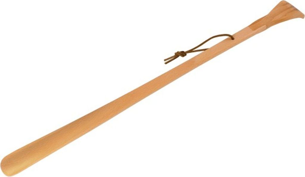 2 in 1 Schuhlöffel & Rückenkratzer Holz Produktbild 