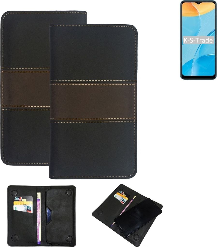 K-S-Trade Hülle Handyhülle kompatibel mit Oppo A35 Schutzhülle Walletcase Bookstyle Tasche Schutz Case Handytasche Wallet Cover Kunstleder Snapcase