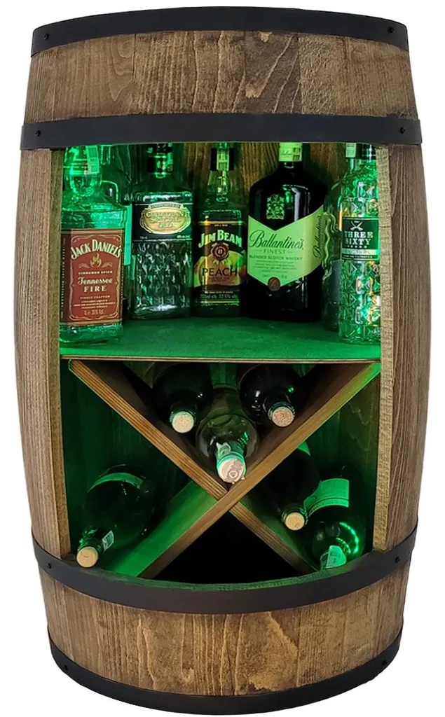 Bar Tonneau Lumineux : Rangez vos Bouteilles de Vin avec Style et LED