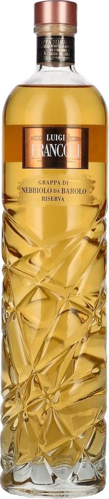 Luigi Francoli Grappa di Nebbiolo da Barolo Riserva 41,5% Image du produit 