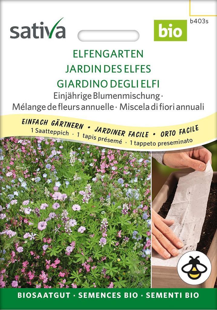 Einjährige Blumenmischung ELFENGARTEN Saatteppich