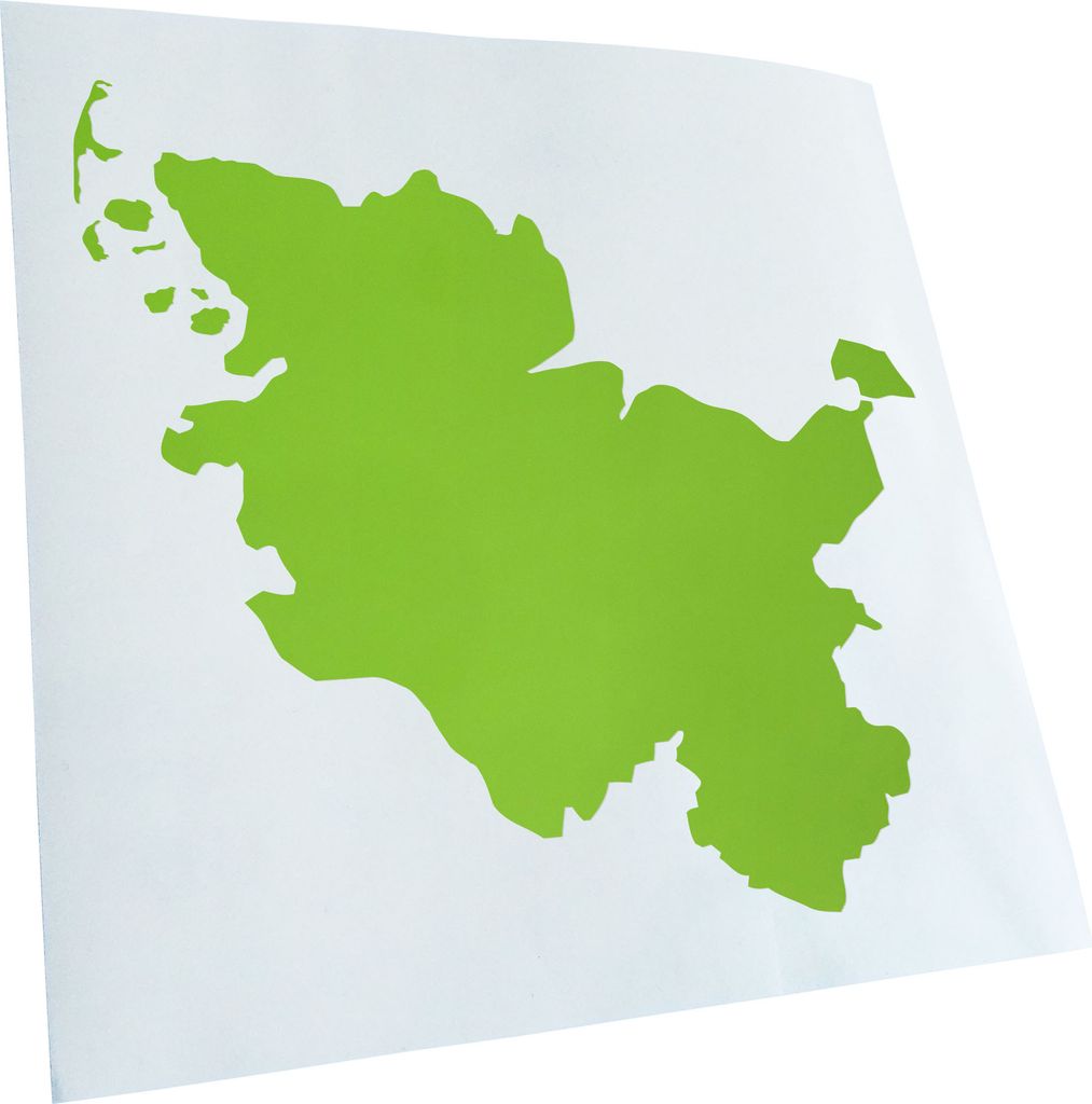 hauptsachebeklebt Kiwistar - Autoaufkleber - Schleswig - Holstein Deutschland Silhouette Heckscheibe - Aufkleber für Auto Kfz Fahrrad, LKW, Truck ...