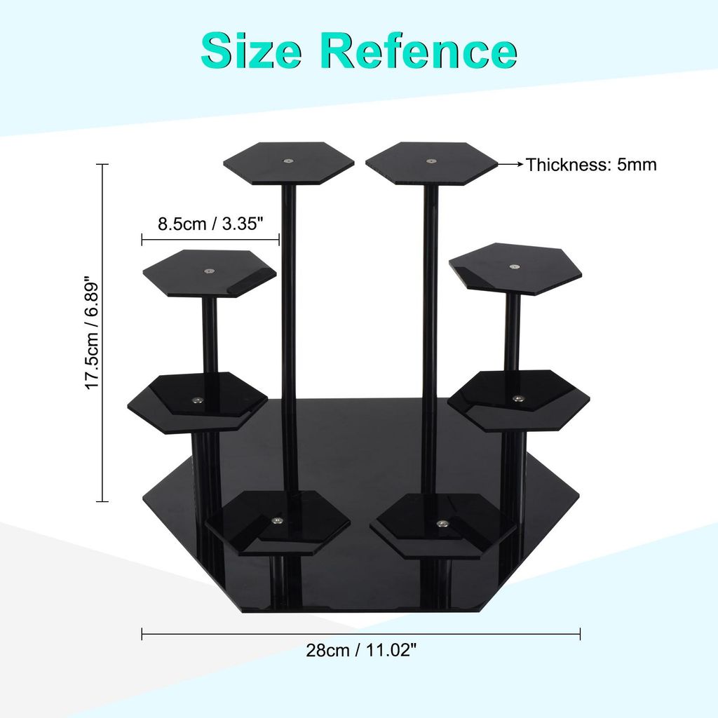 Acryl Display Stand fš¹r Figuren 8 Tier Parfš¹m Organizer und Ablage Acryl Display Riser Vitrine Stand fš¹r Cupcake Dessert Aktion Figuren Sc...