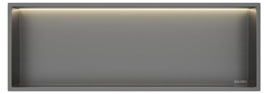 BALNEO nástenná nika WALL-BOX ONE 30 × 90 × 10 cm gunmetal Obrázok produktu 