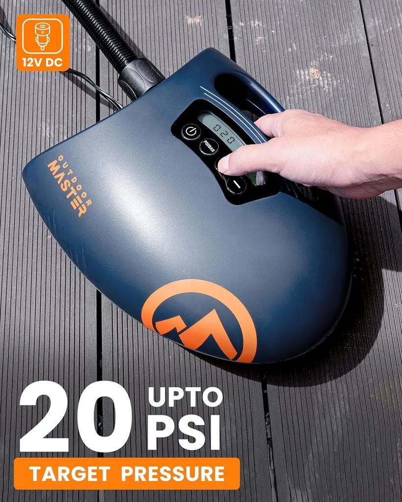 Accessoire Paddle indispensable : Pompe Électrique 12V 20 PSI