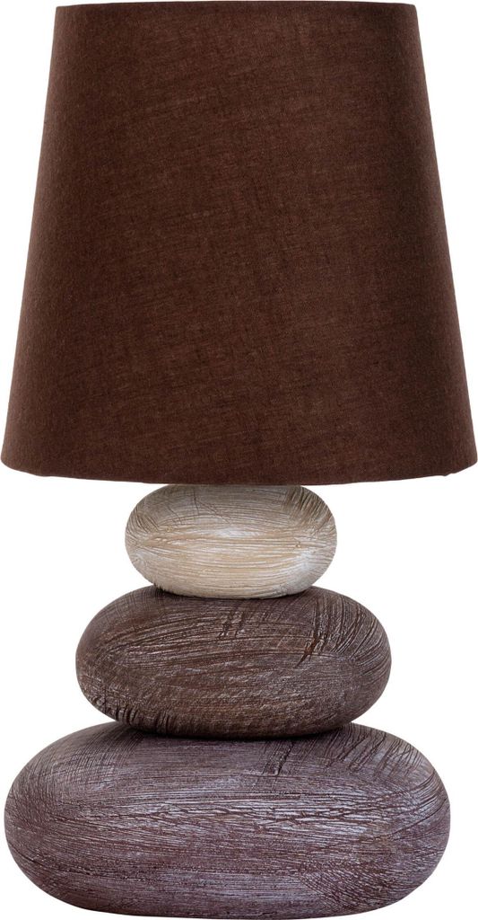 Näve 3045214 Stoff-Tischleuchte ; Farbe: Braun Produktbild 
