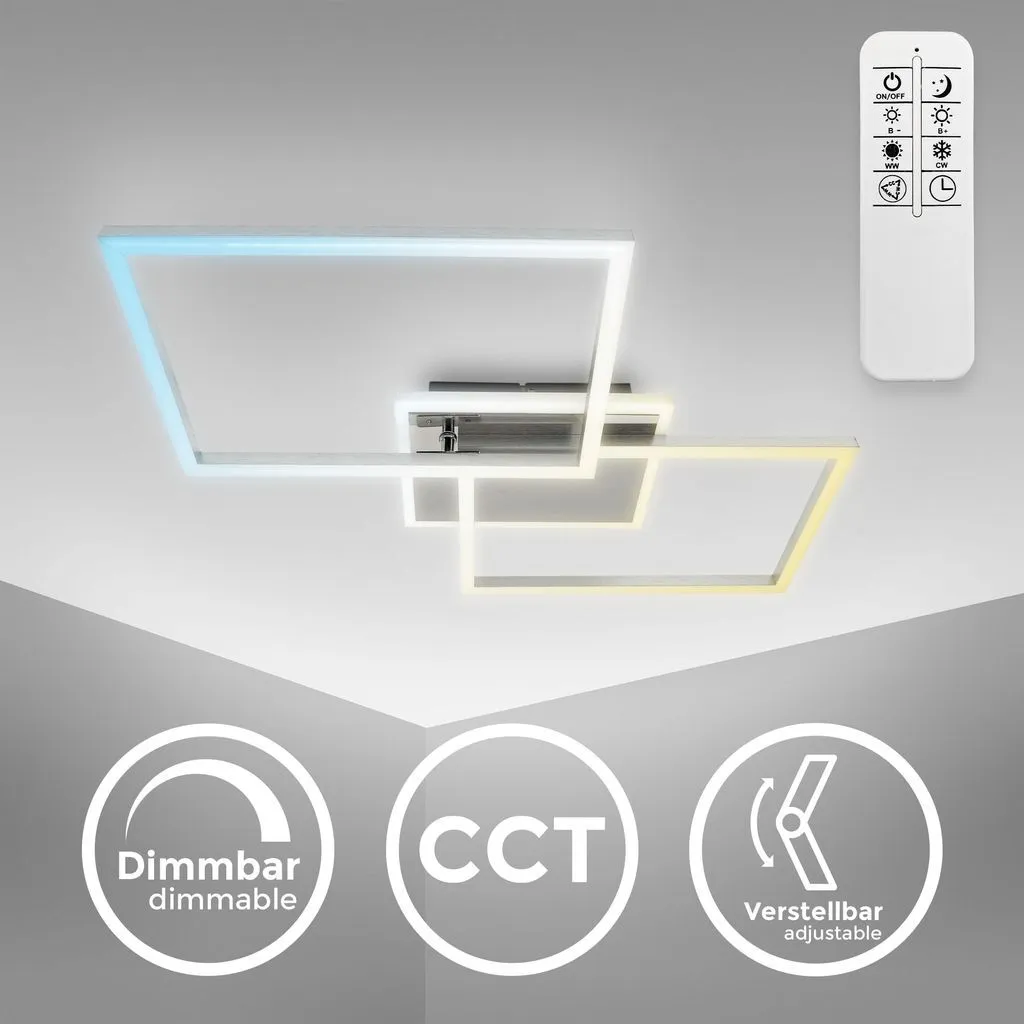 Plafonnier LED CCT Variable 40W avec Télécommande et Têtes Pivotantes - 2