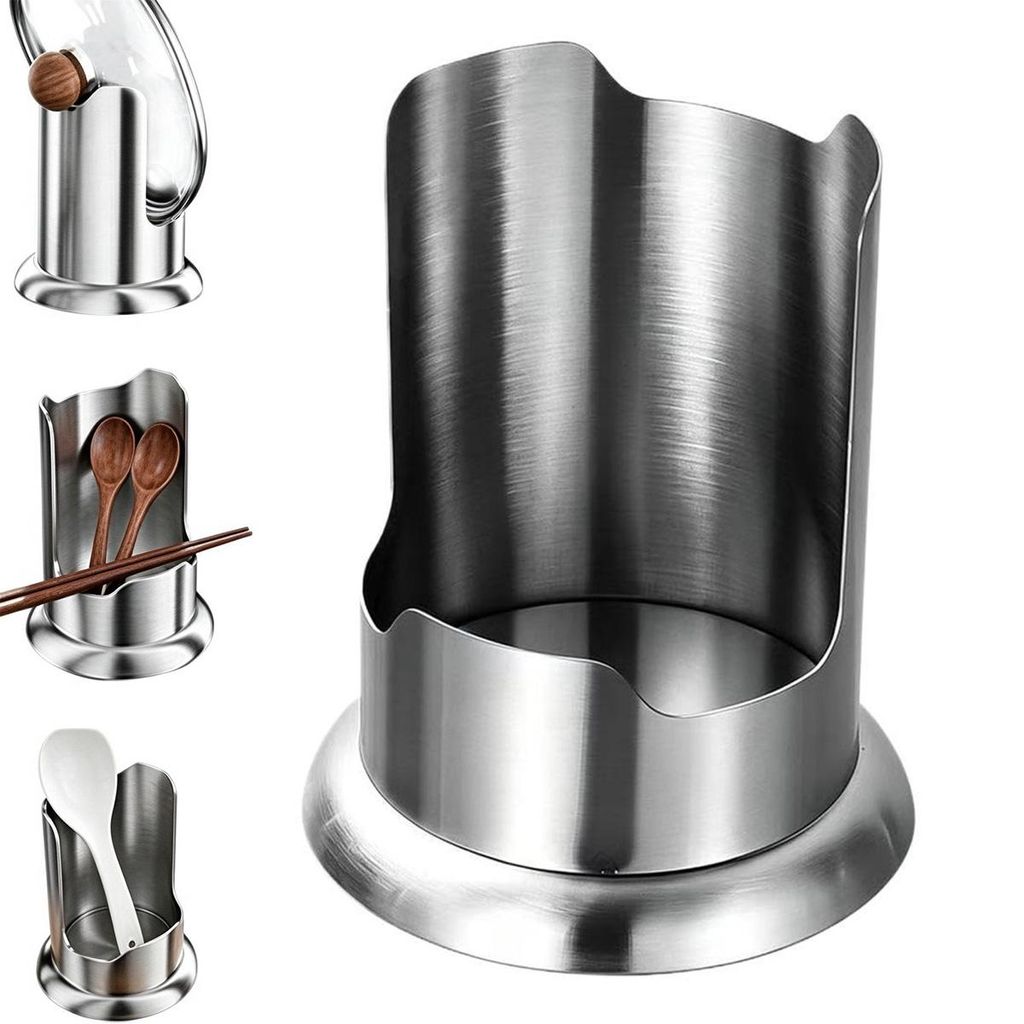 Multifunktionaler Topfdeckelhalter mit Tropfschale, Produktbild 
